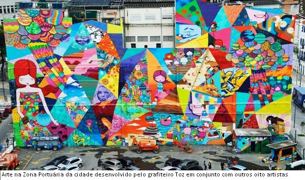 Grafite zona portuaria Toz e outros 8 artistas