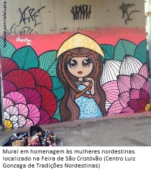 Mural mulheres nordestinas